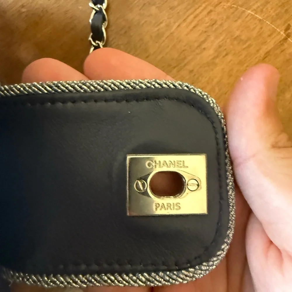 AUTHENTIC Chanel Elementary Chic Lambskin Flap Bag Purse - Picture 4 of 10